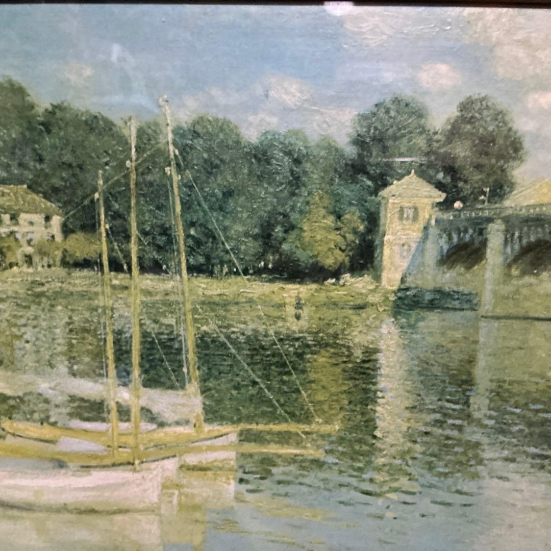 作者　Claude Monet （クラウド　モネ）　油彩画　ボート 1874年