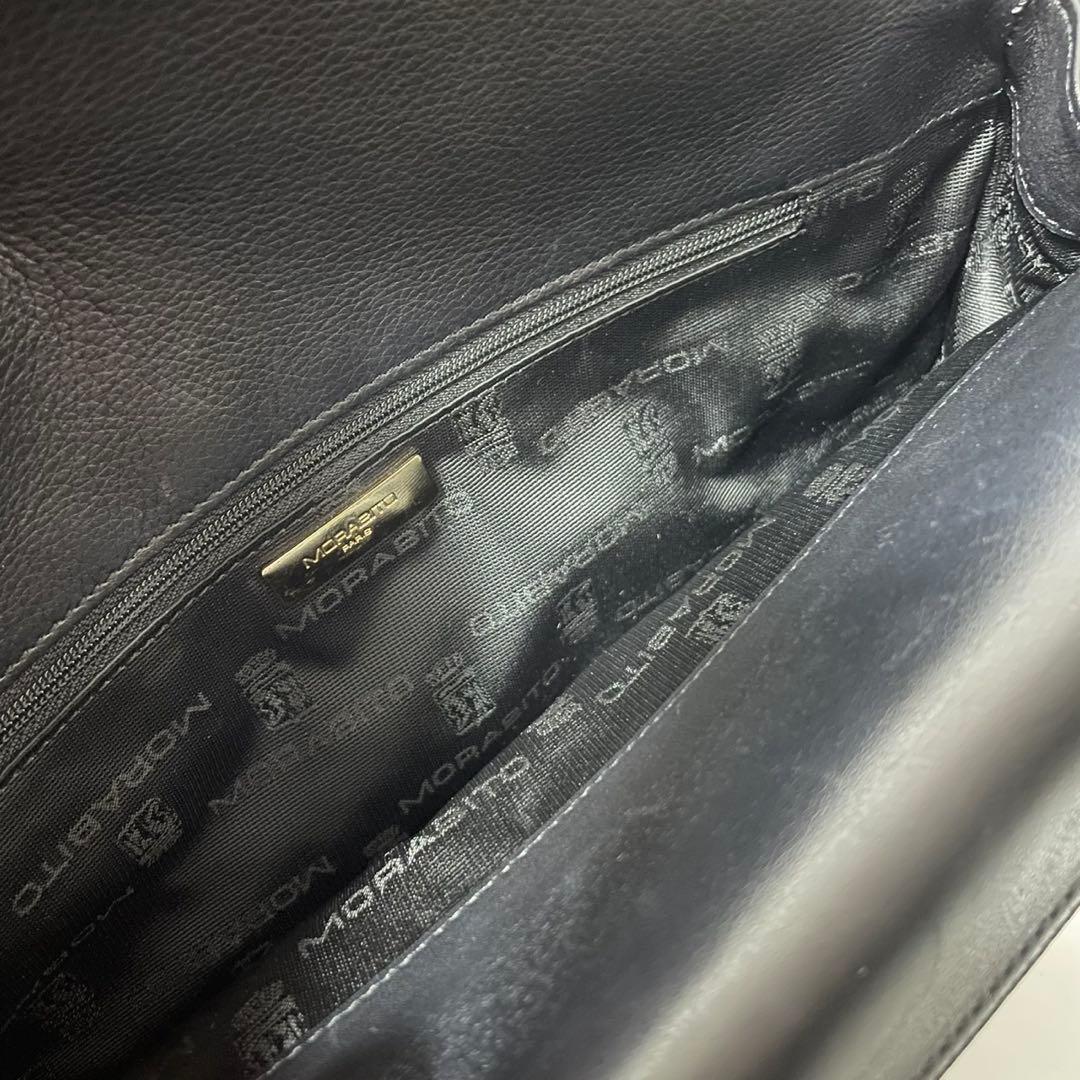 ■未使用級■ MORABITO ハンドバッグ　肩掛け　レザー　　黒