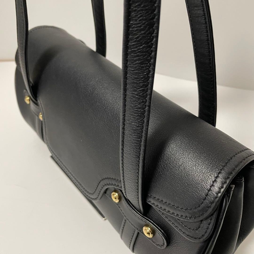 ■未使用級■ MORABITO ハンドバッグ　肩掛け　レザー　　黒