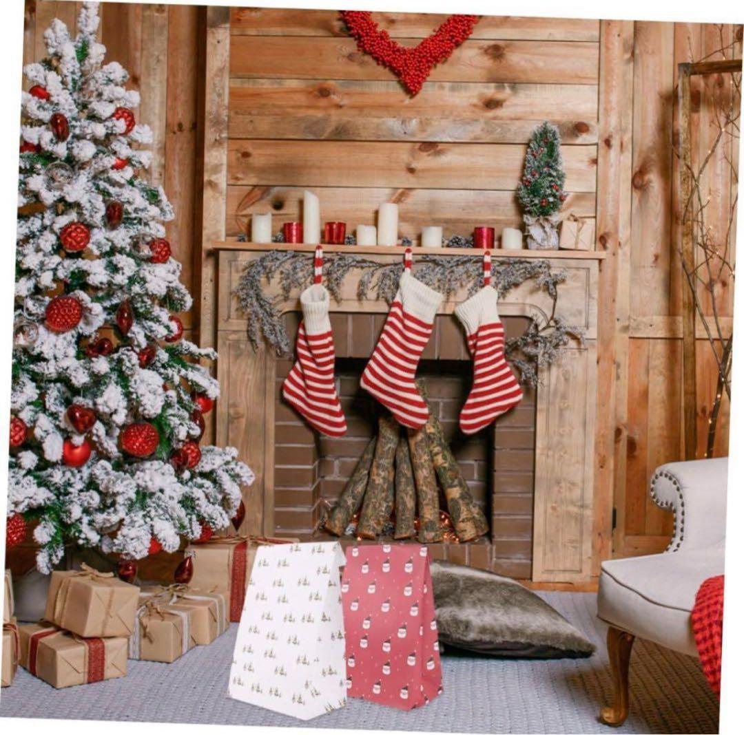 包装 クラフト紙 お楽しみ会 プレゼント交換 お菓子クリスマス サンタ