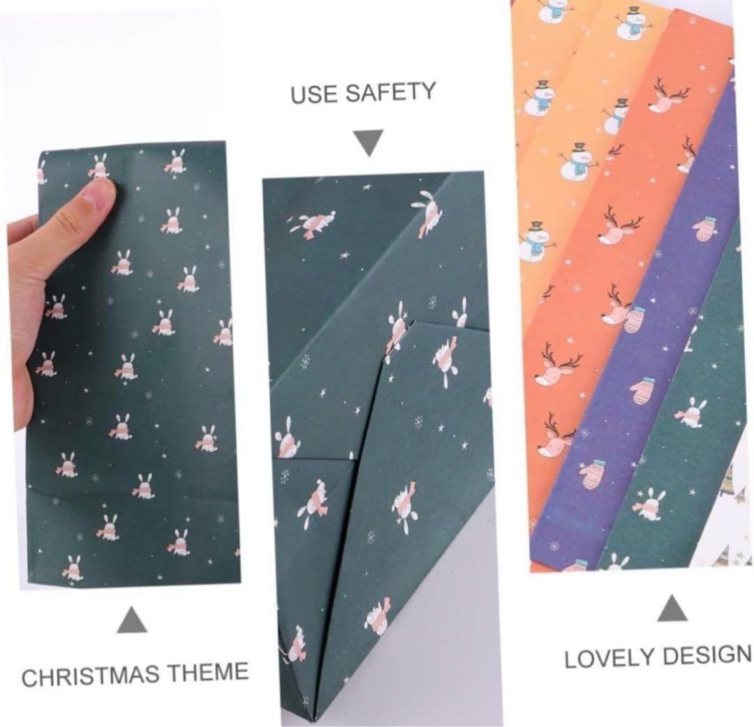 包装 クラフト紙 お楽しみ会 プレゼント交換 お菓子クリスマス サンタ