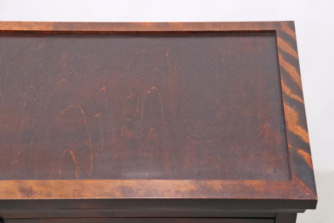 北海道民芸家具 樺材 重ね キャビネット 飾り棚 食器棚 本棚 引き出し ラック