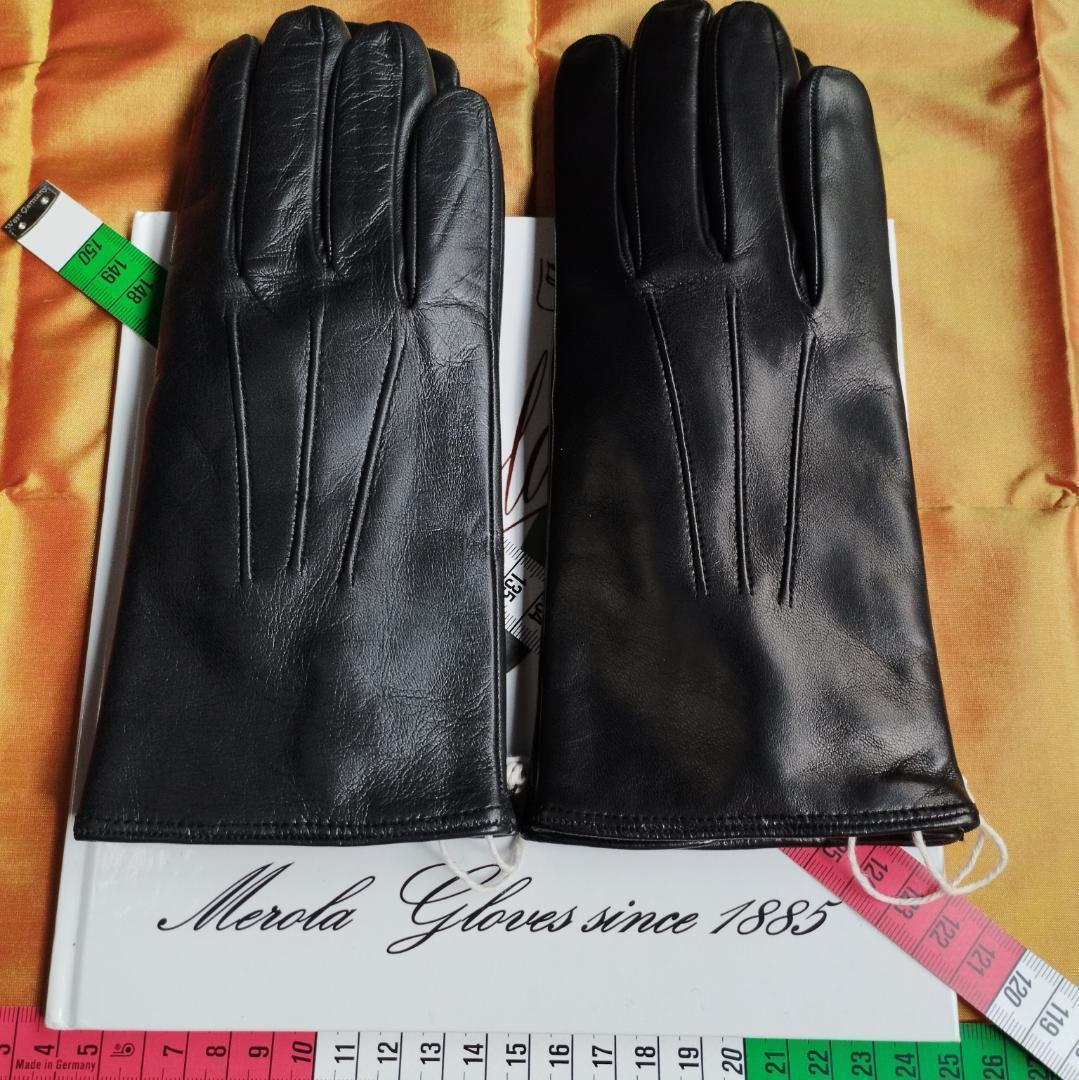 メローラ タッチ対応 ナッパ黒 ライニングなし 革手袋 グローブ