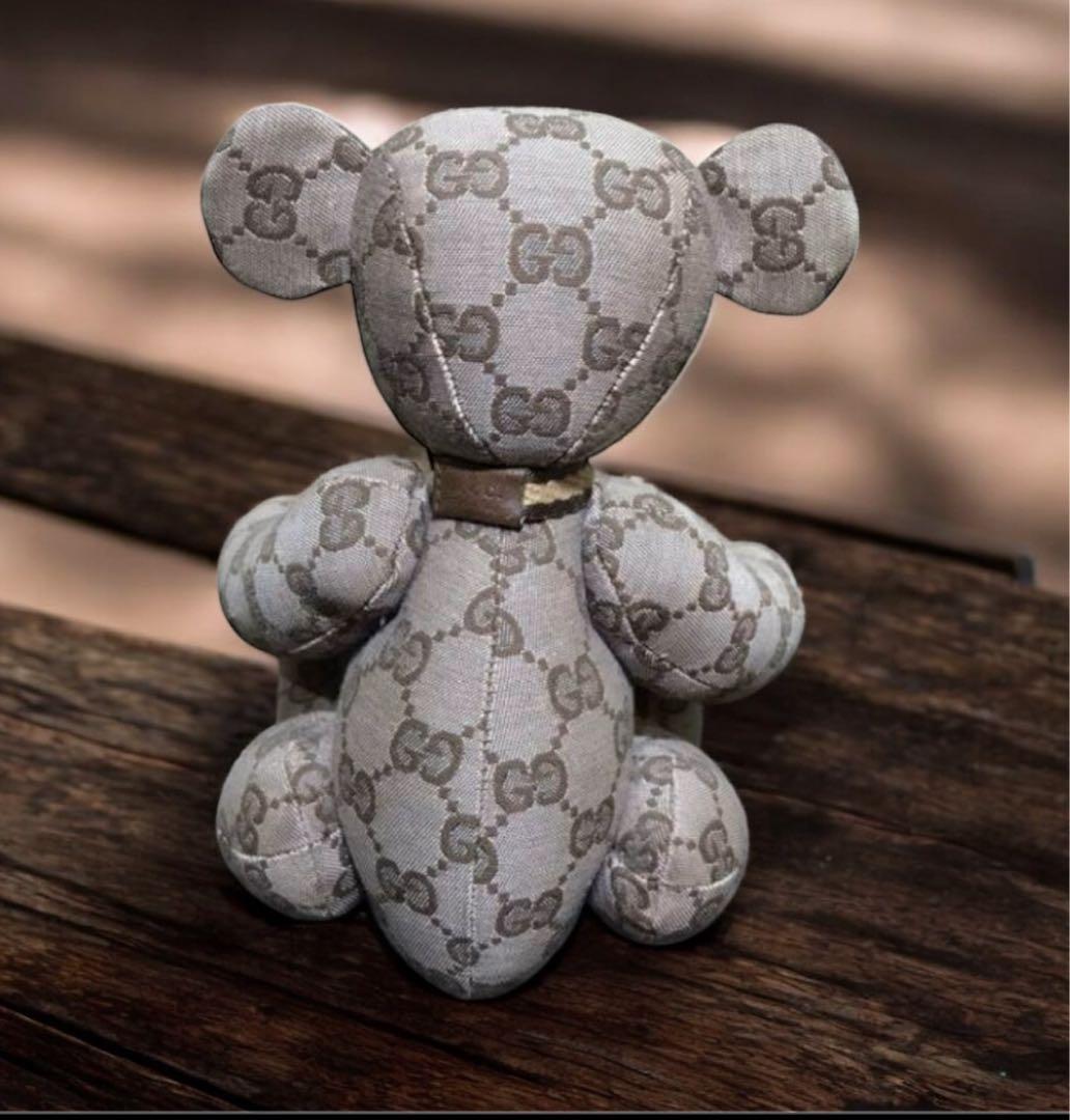 GUCCI グッチ GGキャンバス テディベア　ぬいぐるみ オールドグッチ