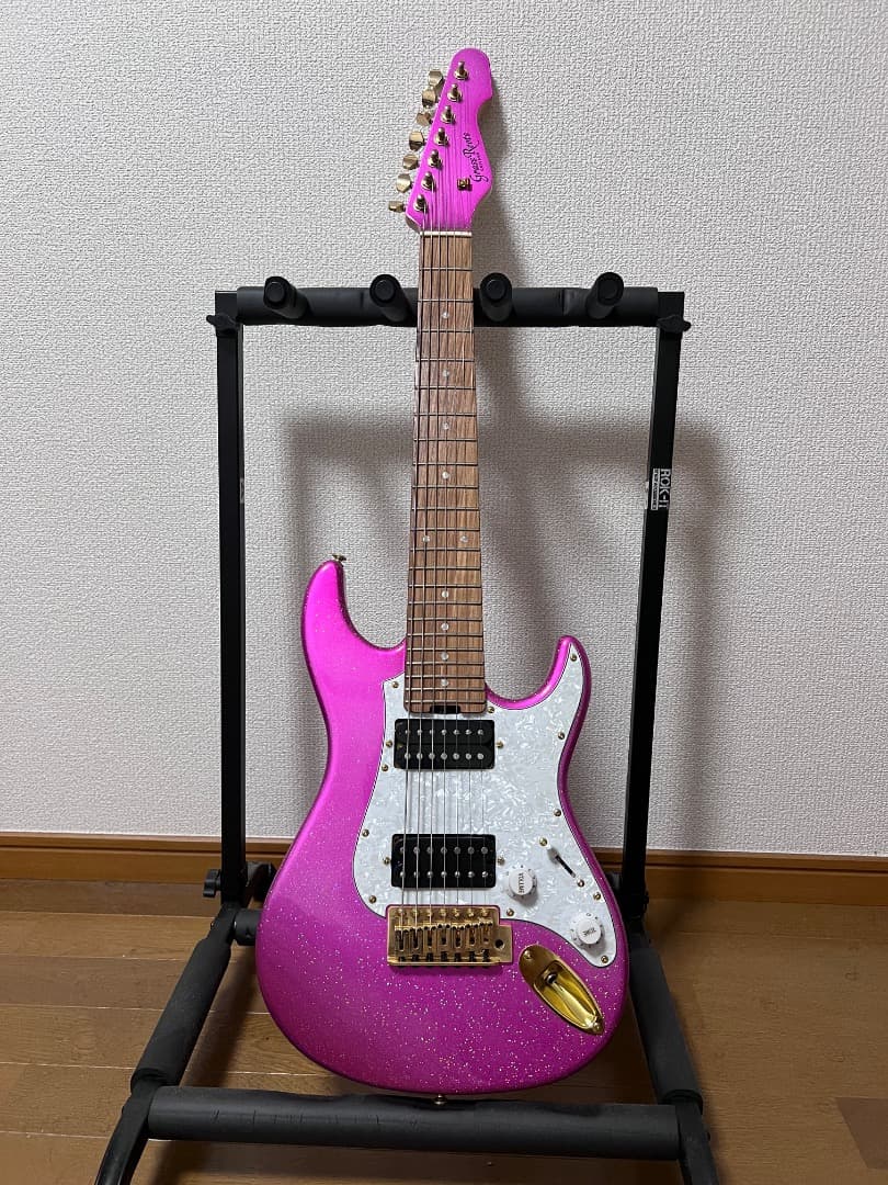 GrassRoots G-SN7-68TO Twinkle Pink 7弦ギター