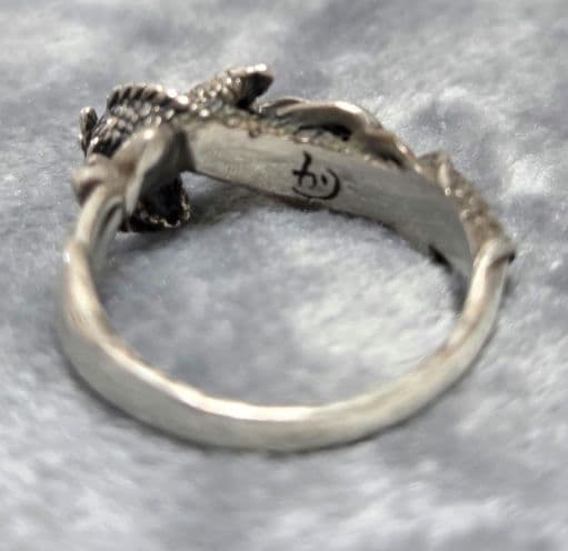 ☆かすう工房☆睡蓮リング&ドラゴンリング☆3点セット　花　龍　竜　和風