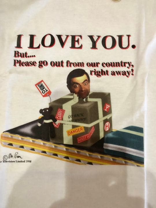 ミスタービーン　ヴィンテージ　30年前の新品Tシャツ