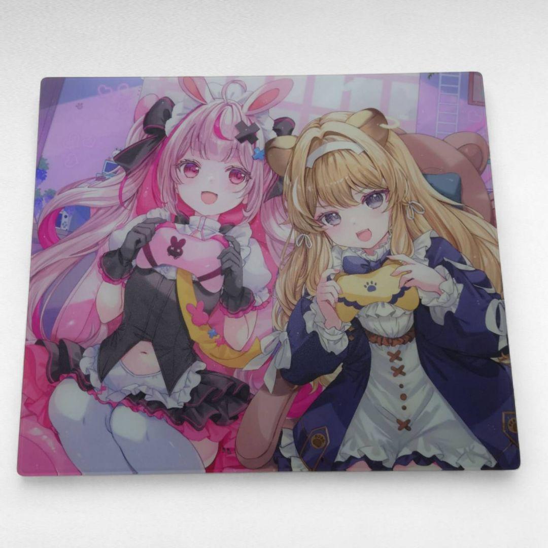 A5 ガラスマウスパッド 兎鞠まり レグルシュ ライオンハート サイン 氷菜先生
