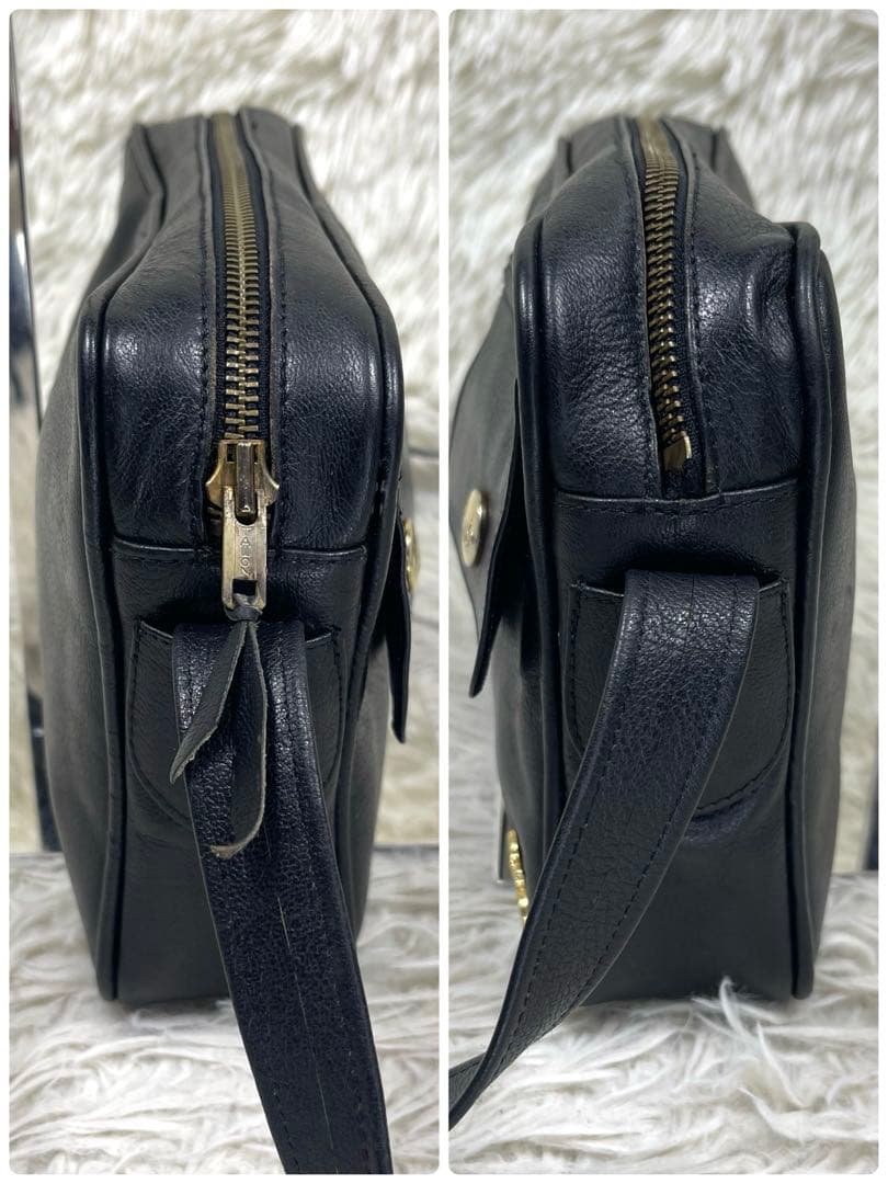 CELINE セリーヌ ショルダーバッグ　馬車金具 ヴィンテージ レザー