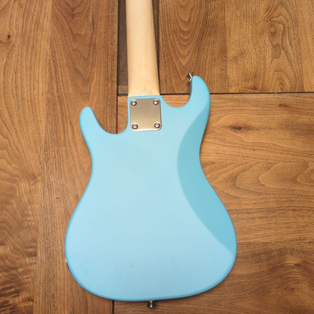 美品エレキギター 水色ミニギター子供用