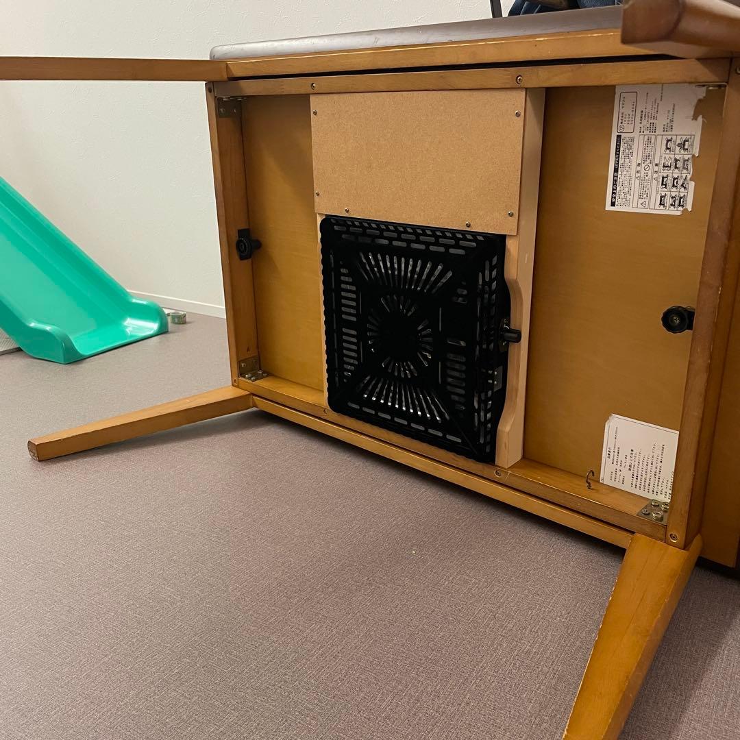 【送料込み・動作確認済】ヤマソロ　木製こたつテーブル　布団セット　ブラウン