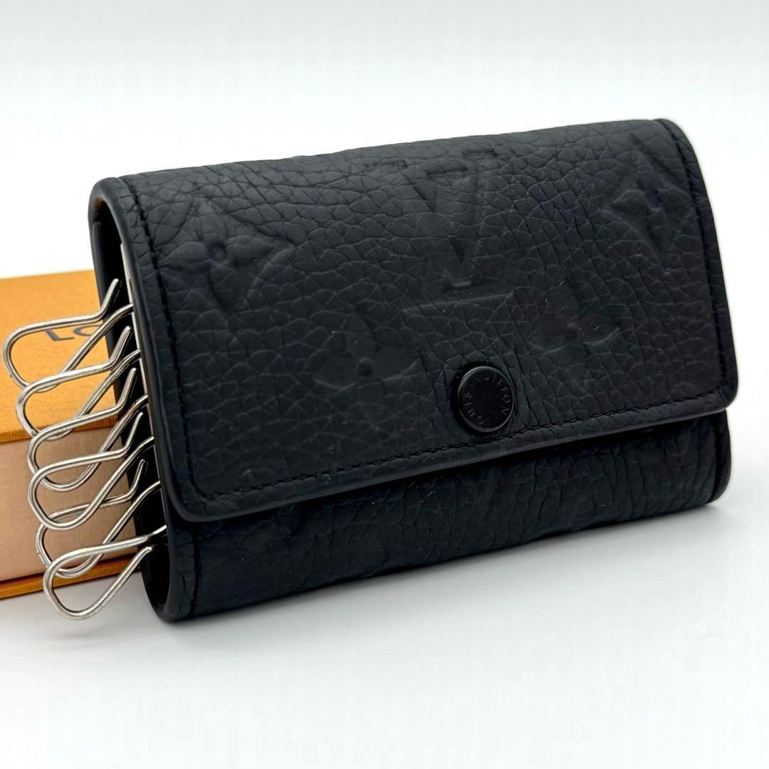 ルイヴィトン キーケース ミュルティクレ6 モノグラム トリヨンレザー ブラック