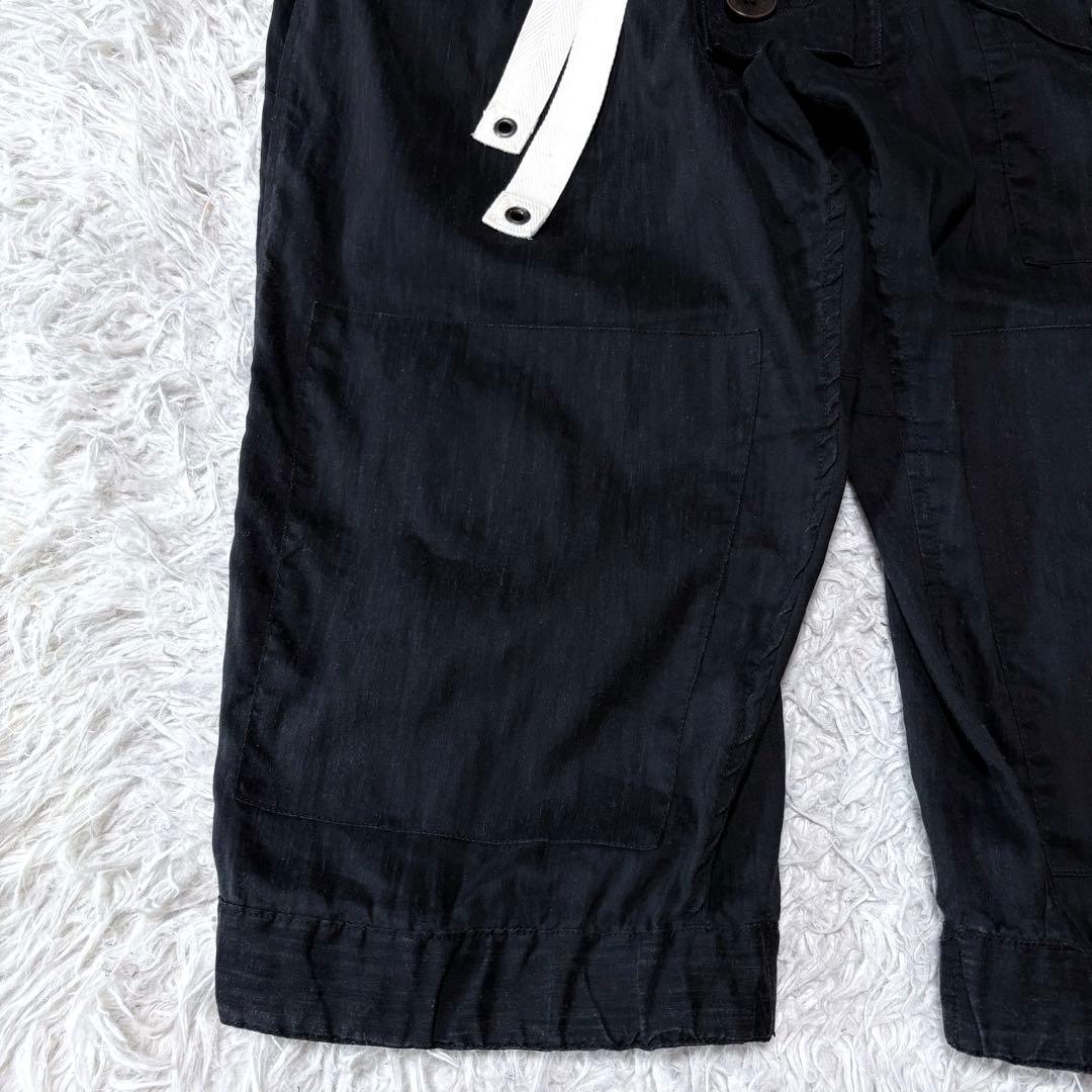 KLASICA クラシカ　ワイドサルエルパンツ　クロップド丈　ブラック　サイズ1