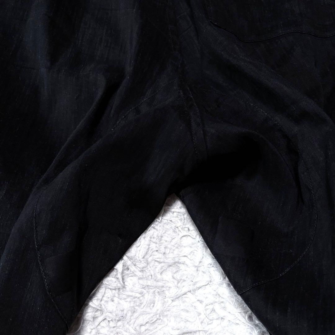 KLASICA クラシカ　ワイドサルエルパンツ　クロップド丈　ブラック　サイズ1