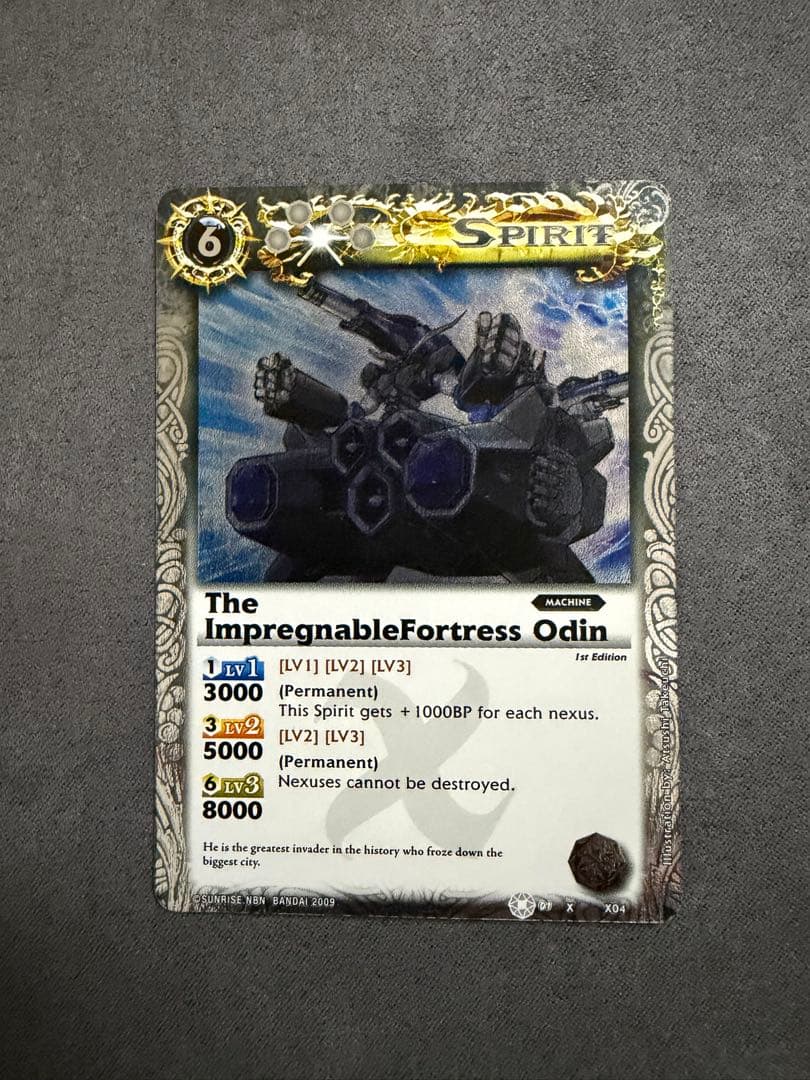 バトスピ　 英語版　海外限定　要塞皇オーディーン Xレア