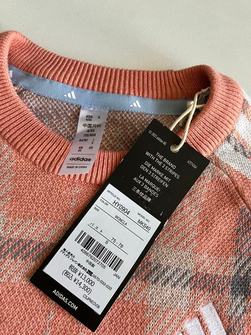 新品タグ付⛳️アディダスゴルフ激カワ　ニット&スカートセット　S