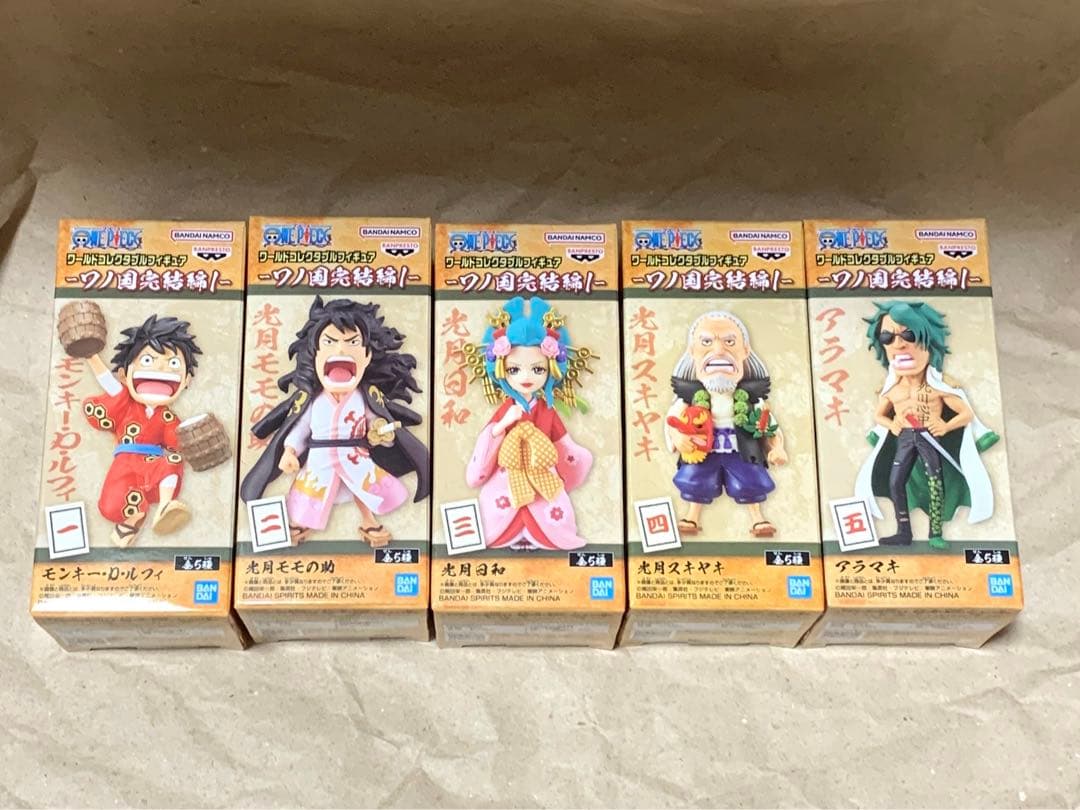 ワンピース ワールドコレクタブルフィギュア-ワノ国完結編1- ワーコレ　全５種