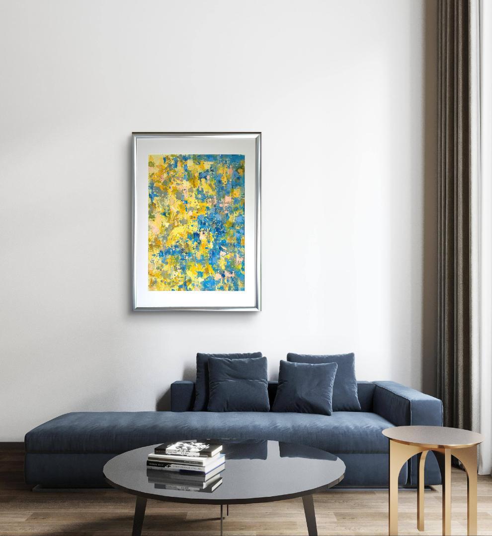 イン・ザ・パラダイス / 抽象画 77×56㎝ B2 額縁セット 原画 モダン