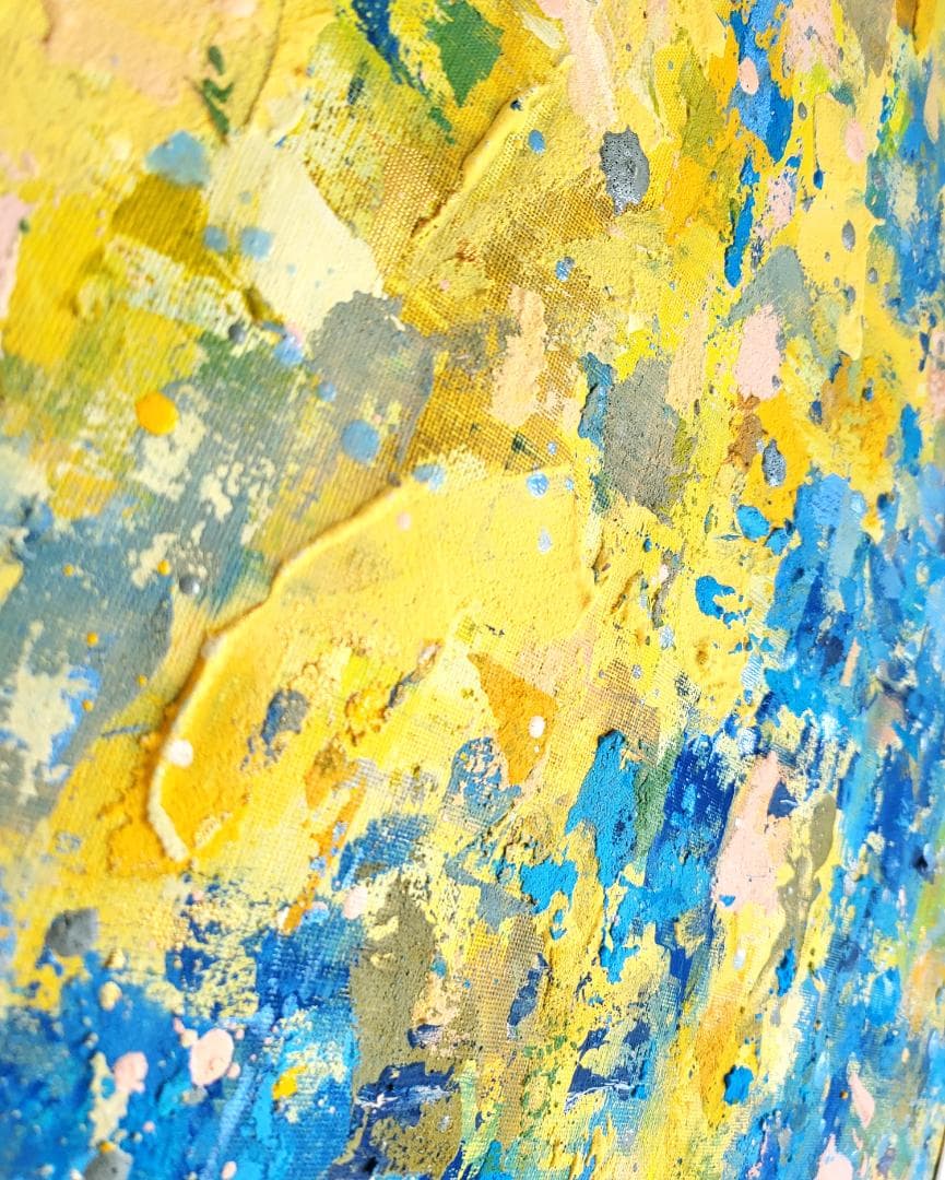 イン・ザ・パラダイス / 抽象画 77×56㎝ B2 額縁セット 原画 モダン