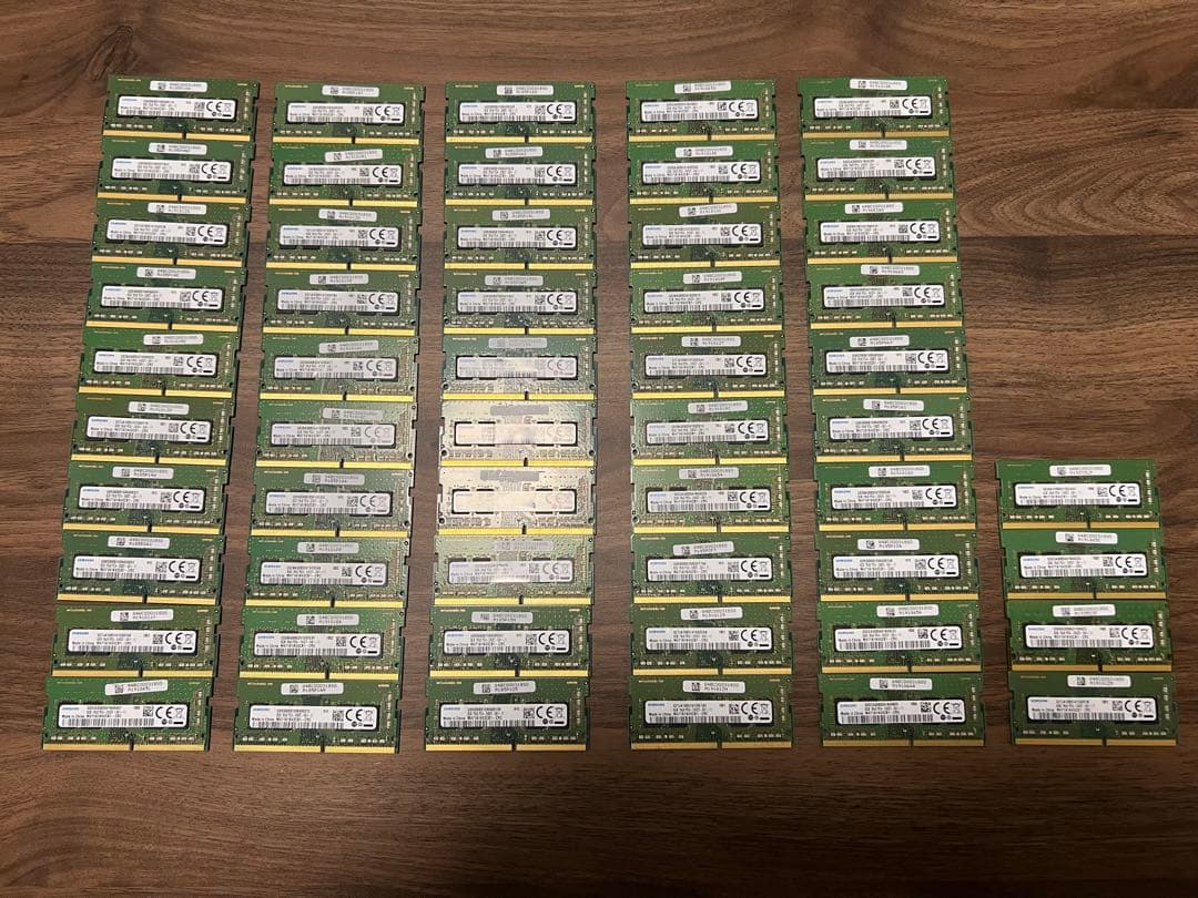 合計432GB！ノートPC メモリ DDR4 PC4-2400T 8GBｘ54枚
