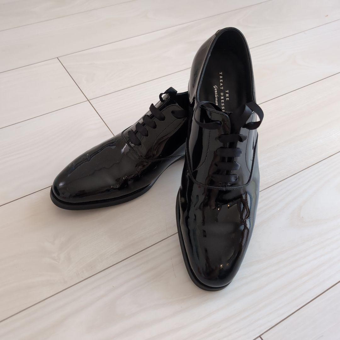 THE TREAT DRESSING エナメルシューズ ブラック サイズ8