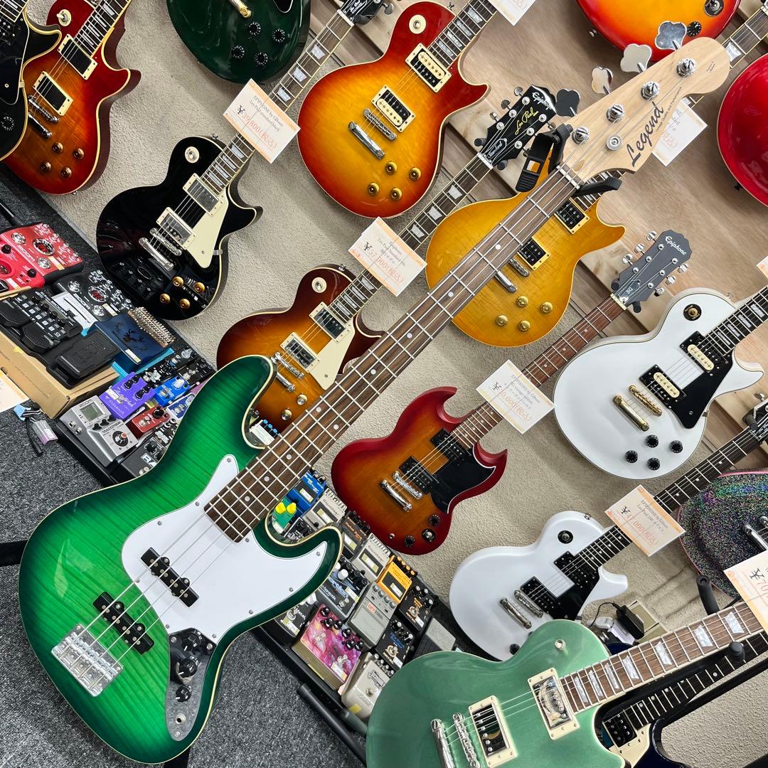 【10941】 Legend ジャズベース タイプ フレイム グリーン