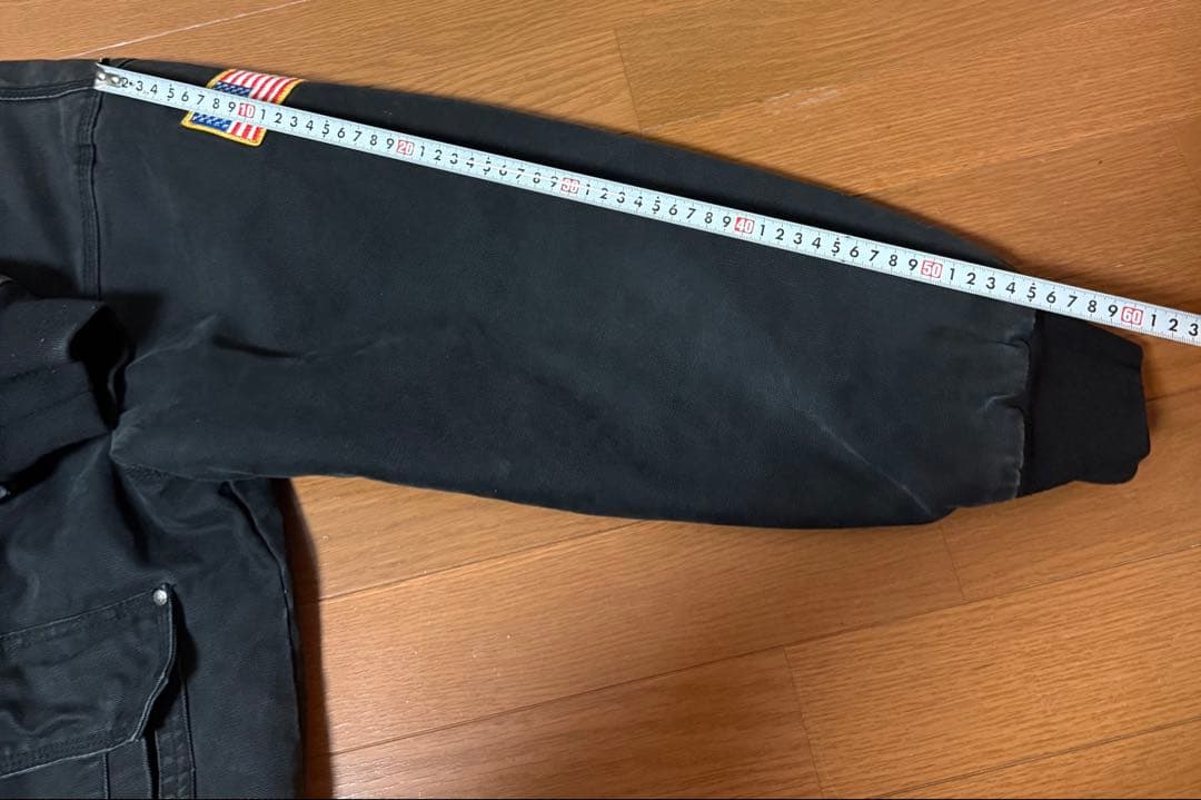 スナップオン ダックジャケット L 黒 ブラック 刺繍ロゴ