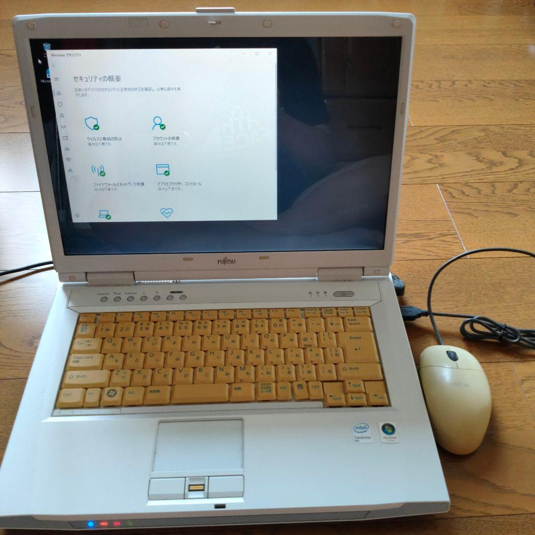 富士通FMV-BIBLO NF70ＹＰＣWin10プロ 32ビットマウス付