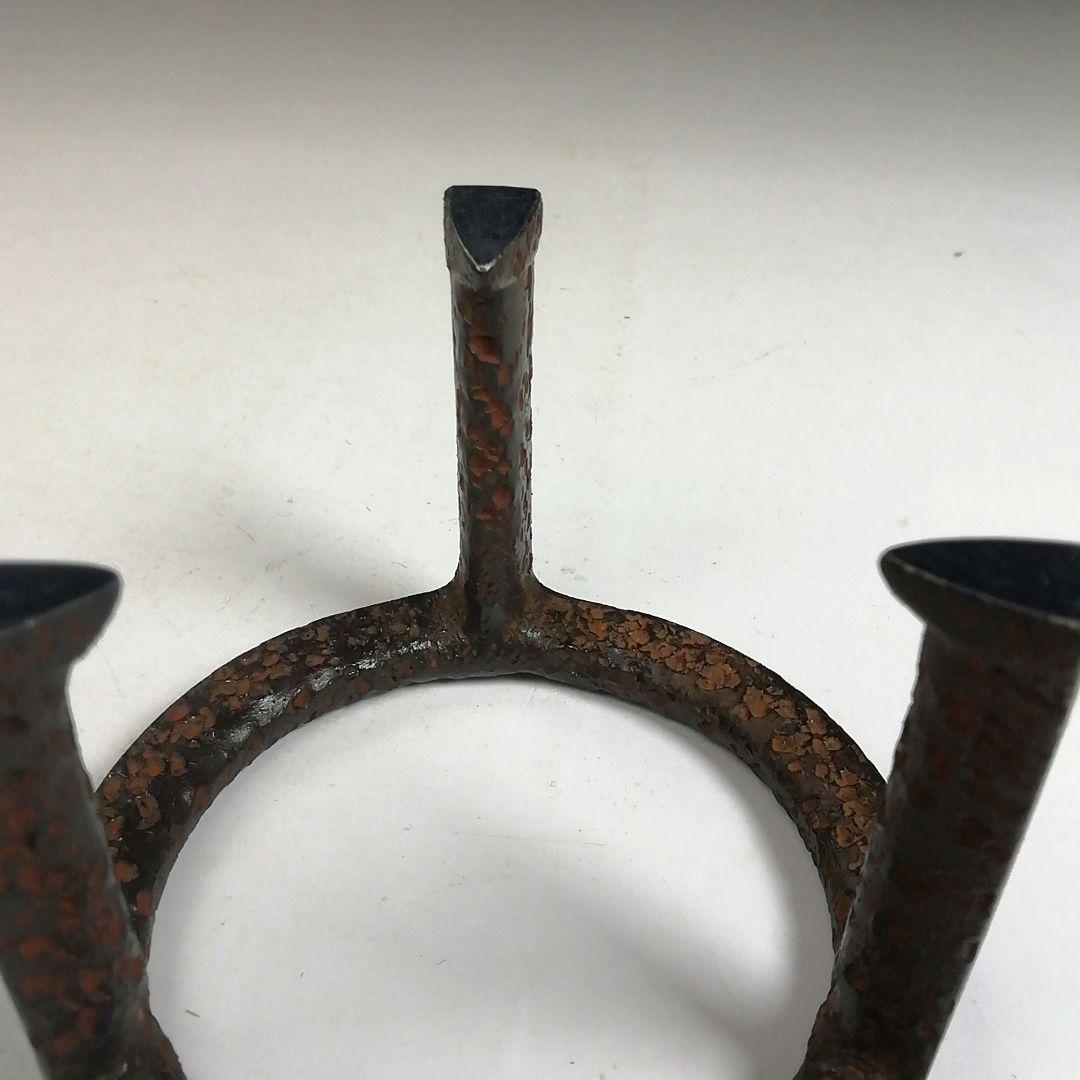 Ｗ５　蓋置　『五徳　蓋置』『釜師　和田美之助 造』　共箱　茶道具