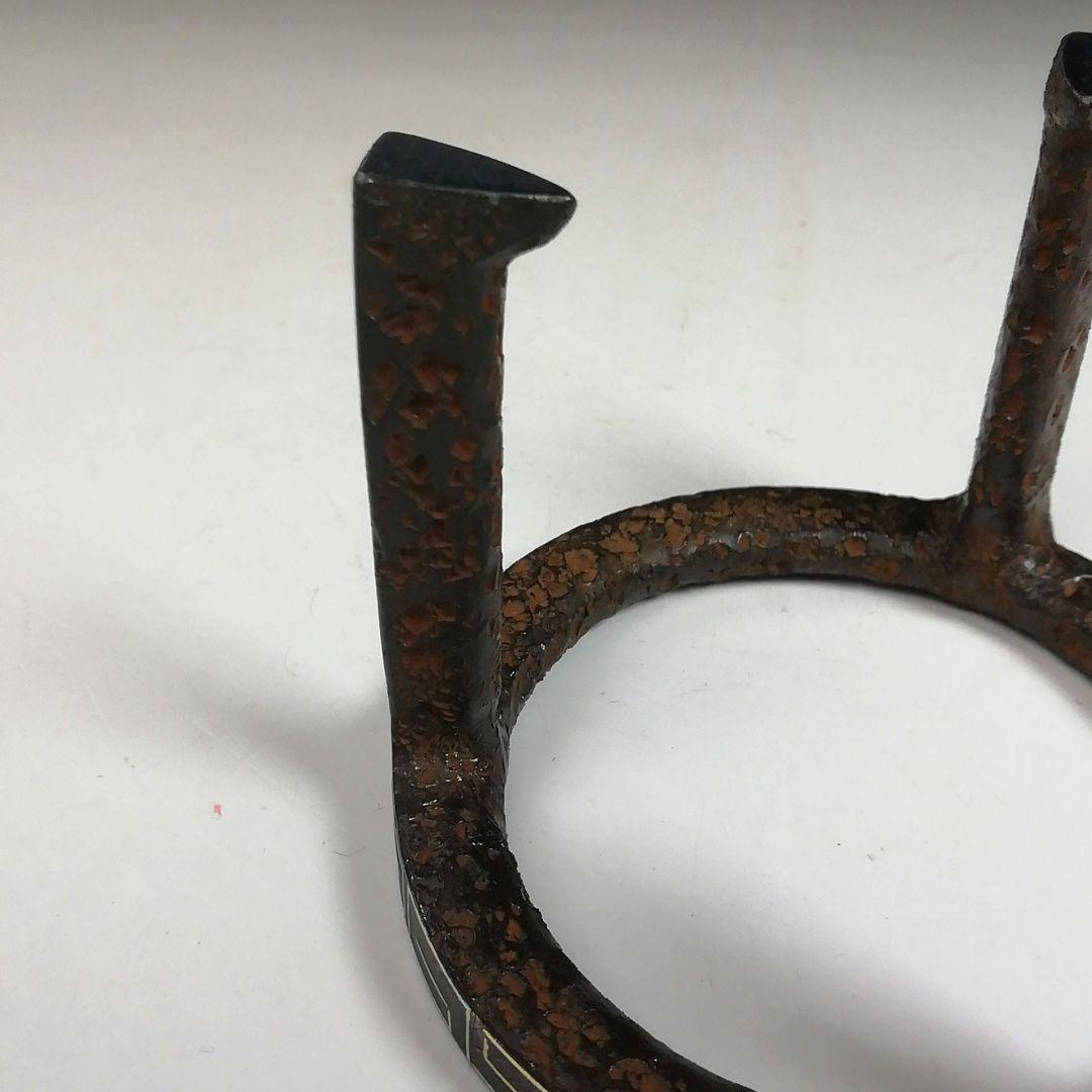 Ｗ５　蓋置　『五徳　蓋置』『釜師　和田美之助 造』　共箱　茶道具