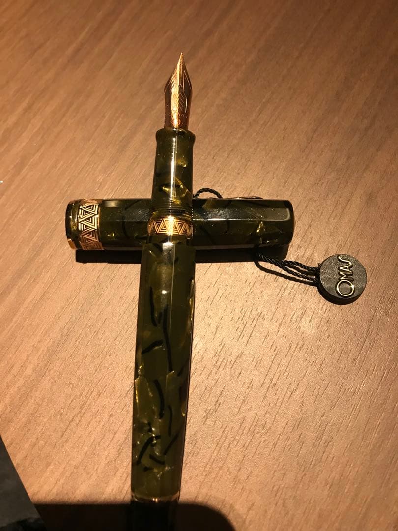 OMAS オマス 万年筆 新品17万円パラゴン シャフトグリーン ローズゴールド