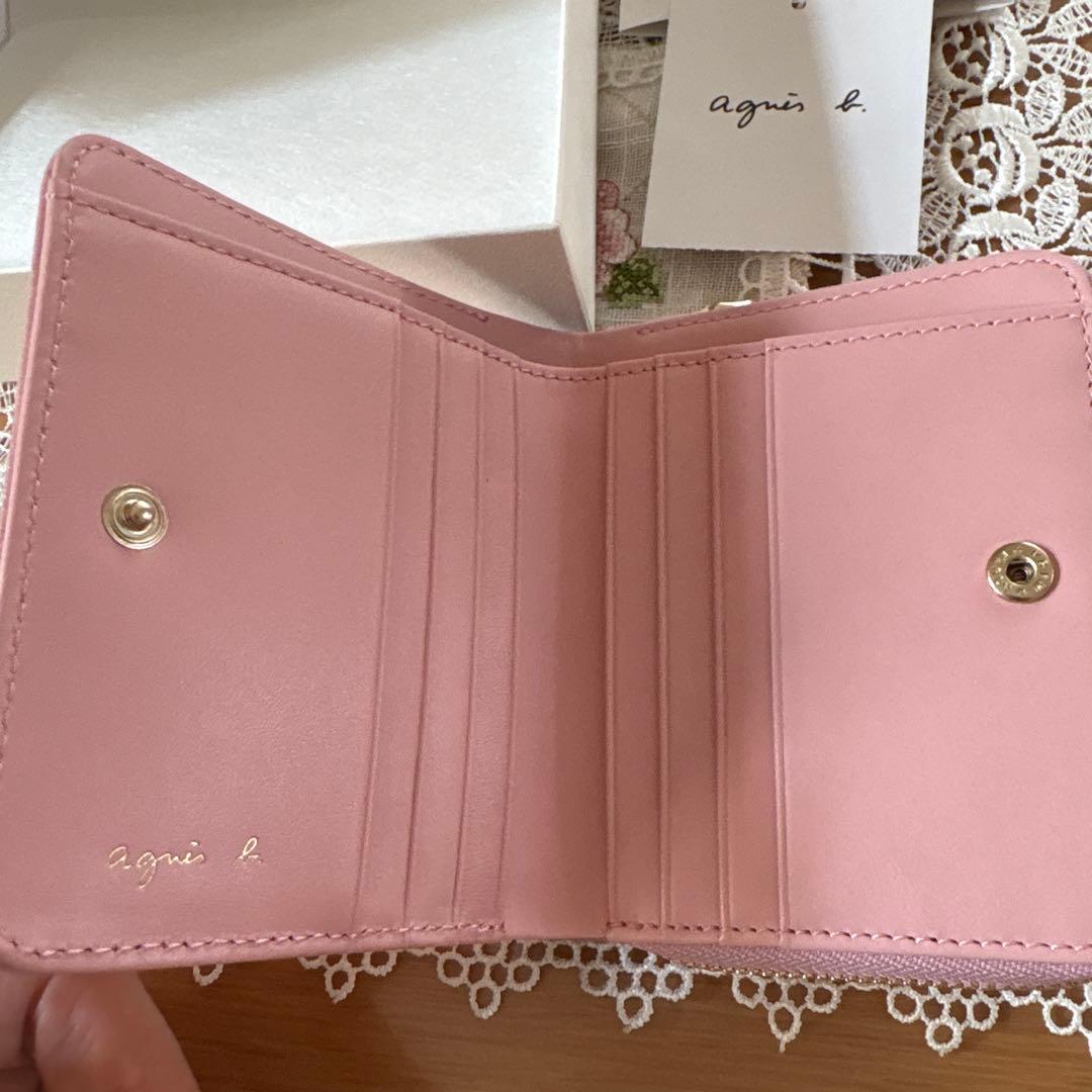 agnès b.◾️アニエス・ベー◾️ピンク 二つ折り財布◾️新品