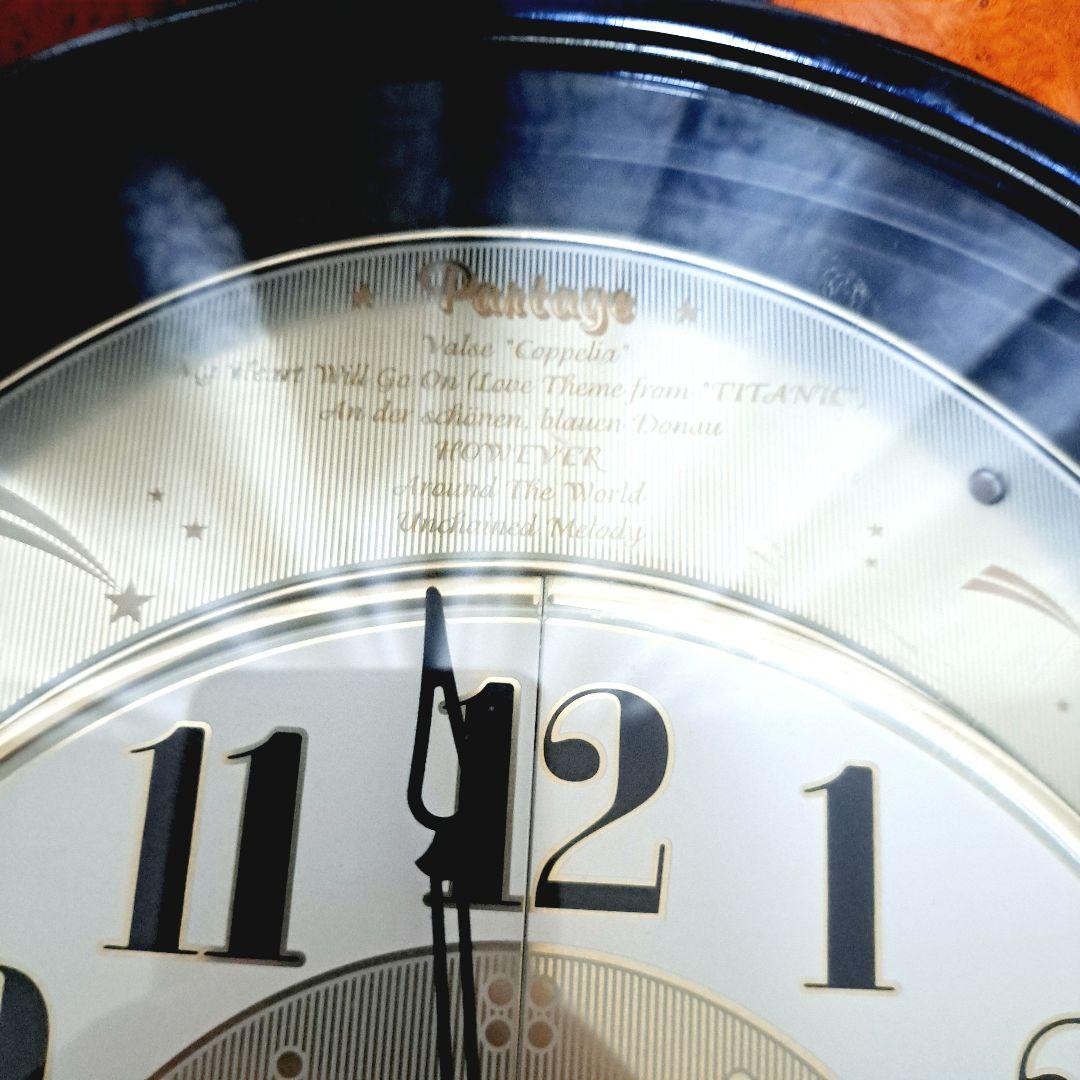 リズム時計　からくり時計　4MH752 パルタージュ　スワロフスキークリスタル