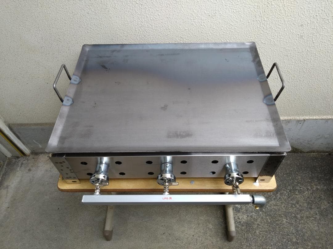 ６０cm幅 便利な取手付 未使用 鉄板焼グリラー お好み焼きそば プロパンガス祭