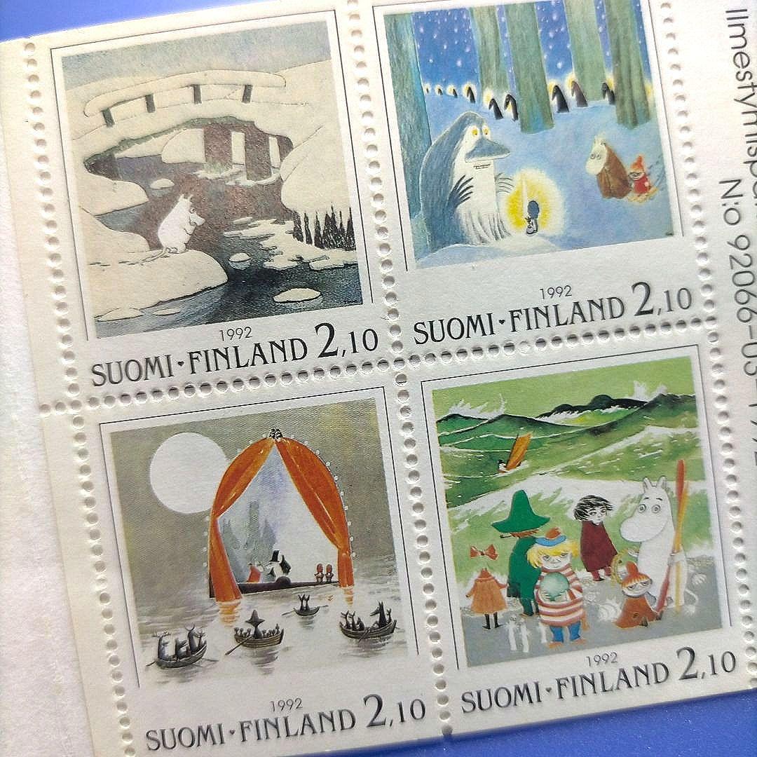 3872 外国切手 フィンランド 1992年 ムーミン アニメ 漫画 切手帳