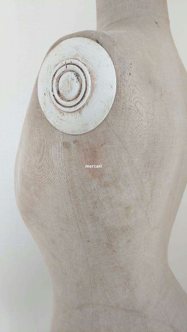 フランス製アンティーク　ホワイト　コルセットトルソー