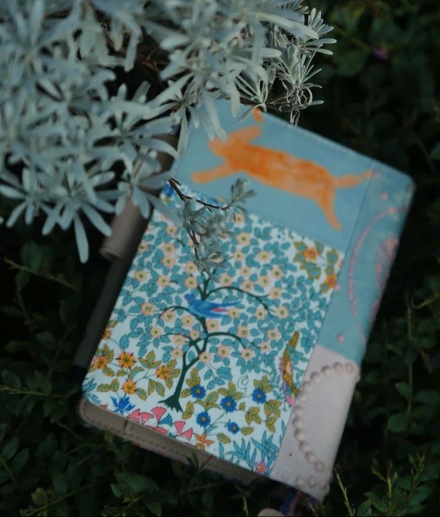 A5 ハンドメイド　ミナペルホネン　手帳カバーケース