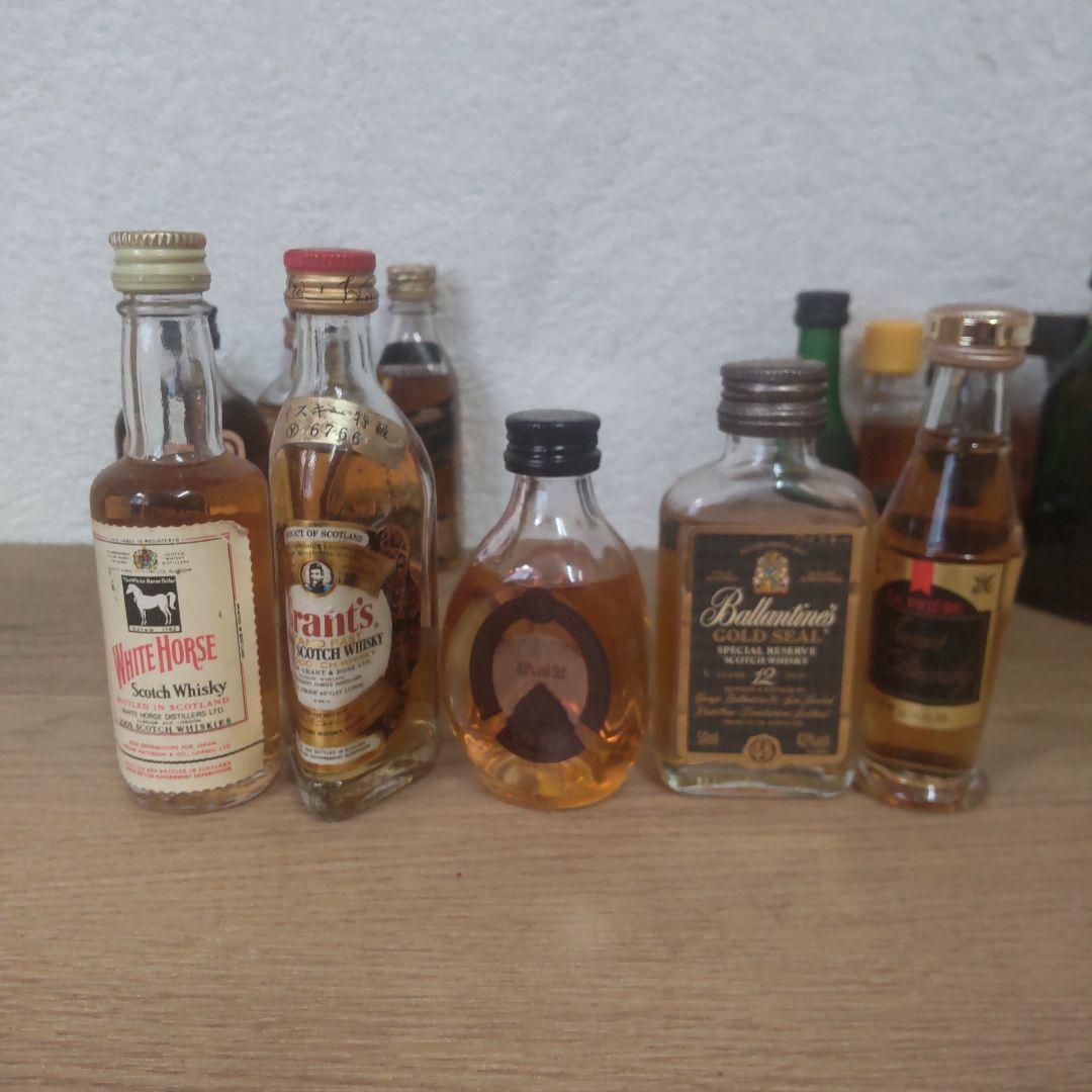 古酒　ウイスキー・ラム等ミニボトルセット20本