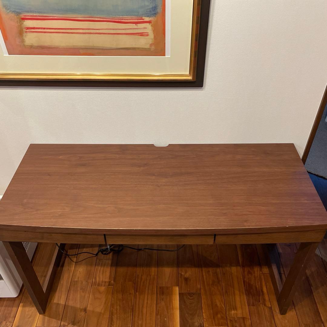 パソコンデスク 勉強机 ウォルナット調