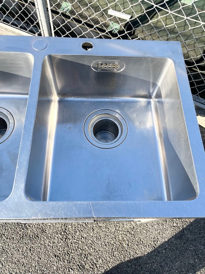 ステンレス2槽シンク　流し台　1000×600×820