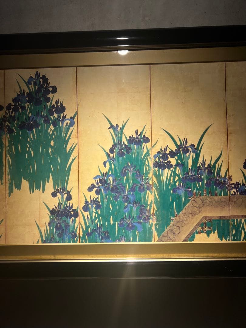 尾形光琳《燕子花図》　複製画