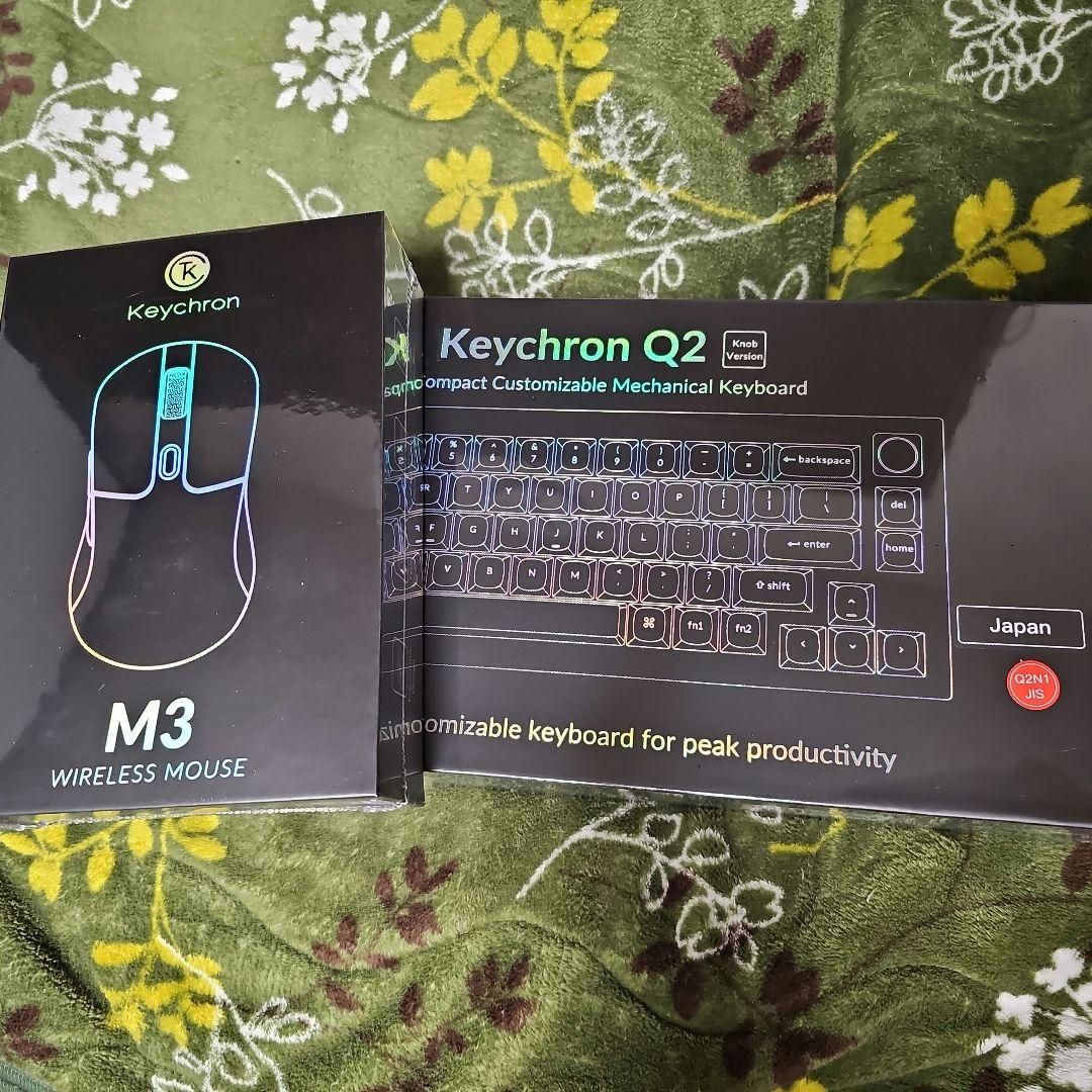Keychron Q2 有線メカニカルキーボード & M3 ワイヤレスマウス