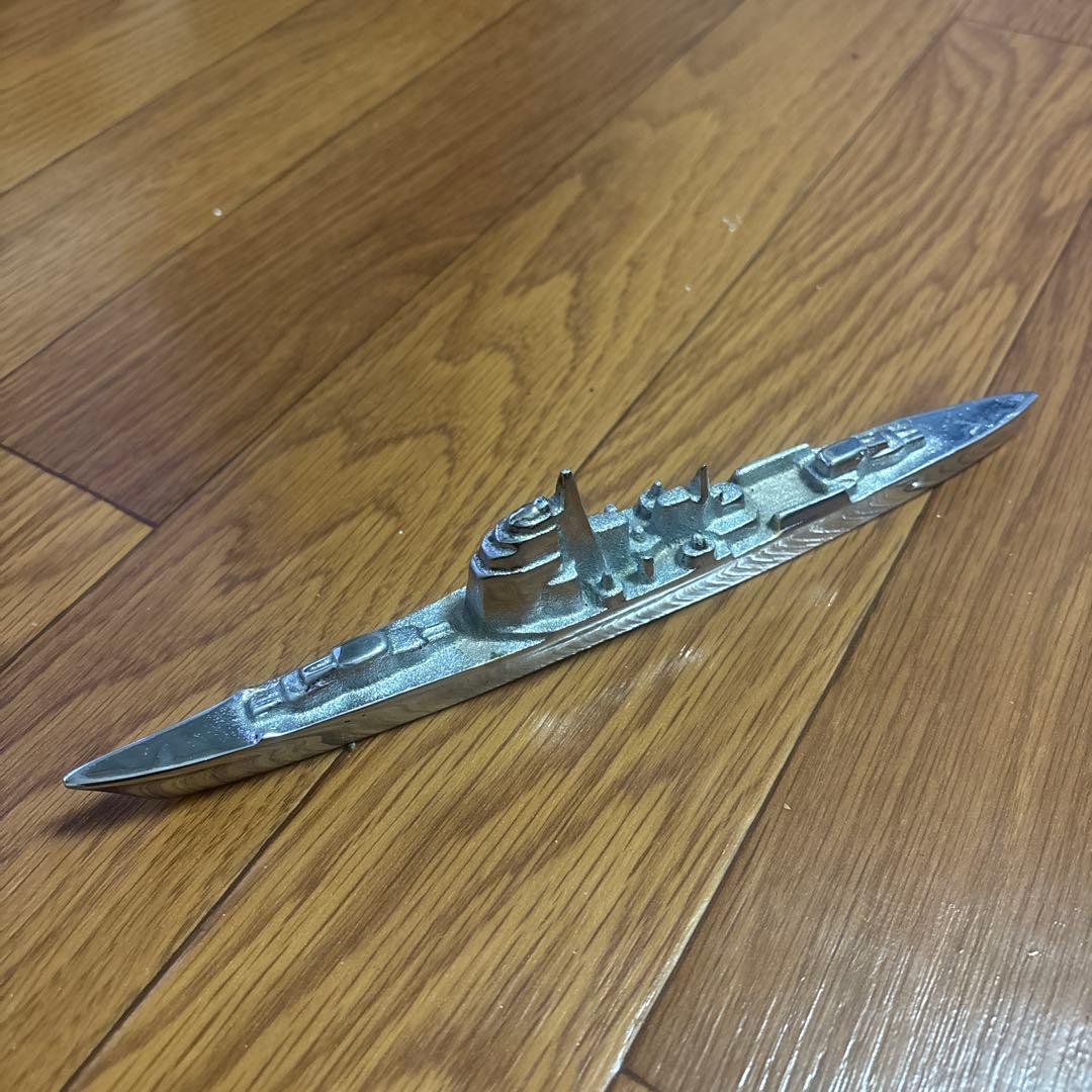 文鎮軍艦 戦艦 巡洋艦 駆逐艦 金属製模型 自衛隊富山地方部創立二十八周年記念