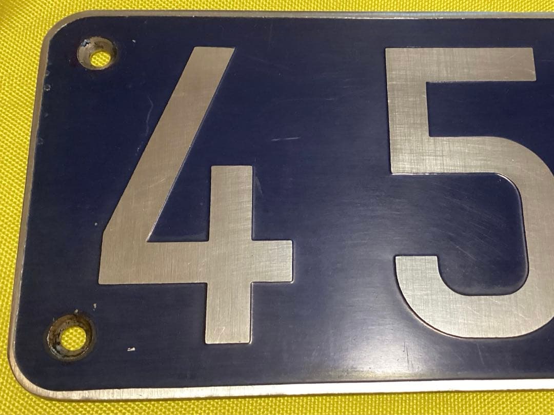 営団地下鉄　側面車号板　ナンバー　プレート