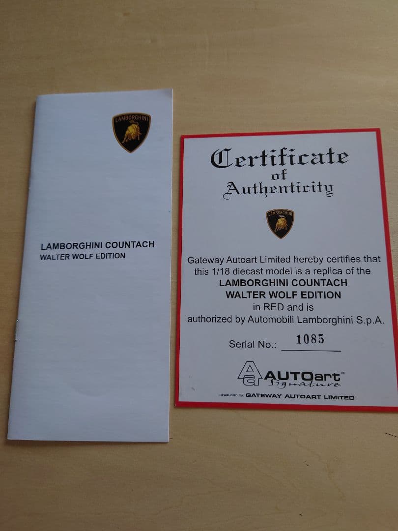 バ*ー様 AUTOart 1/18 ランボルギーニ カウンタック ウォルターウル