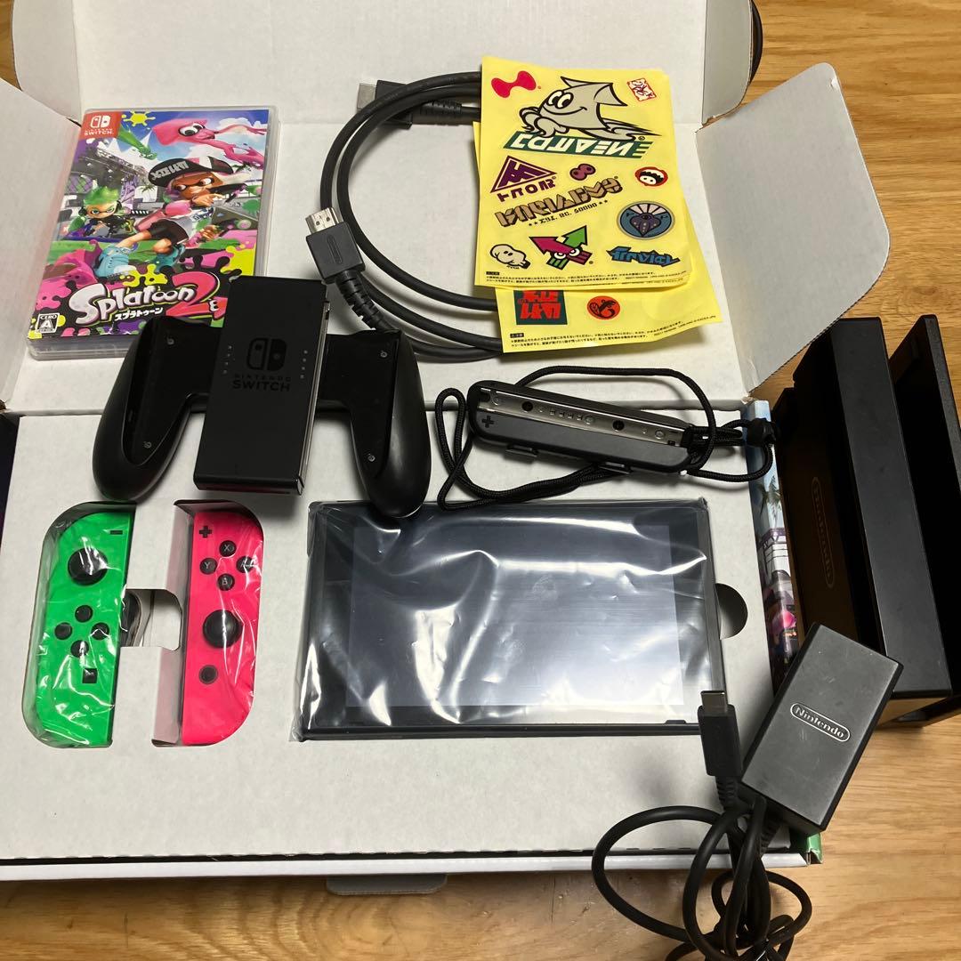 Switch 本体スプラ2セット＋プロコン3種等ジャンク品まとめ売り