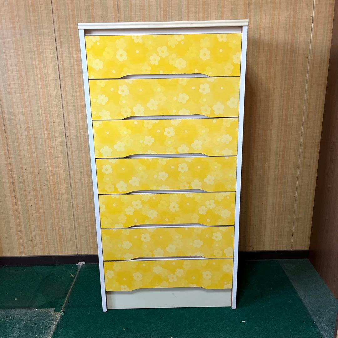 昭和レトロ　ビンテージ　花柄　7段チェスト　ヴィンテージ