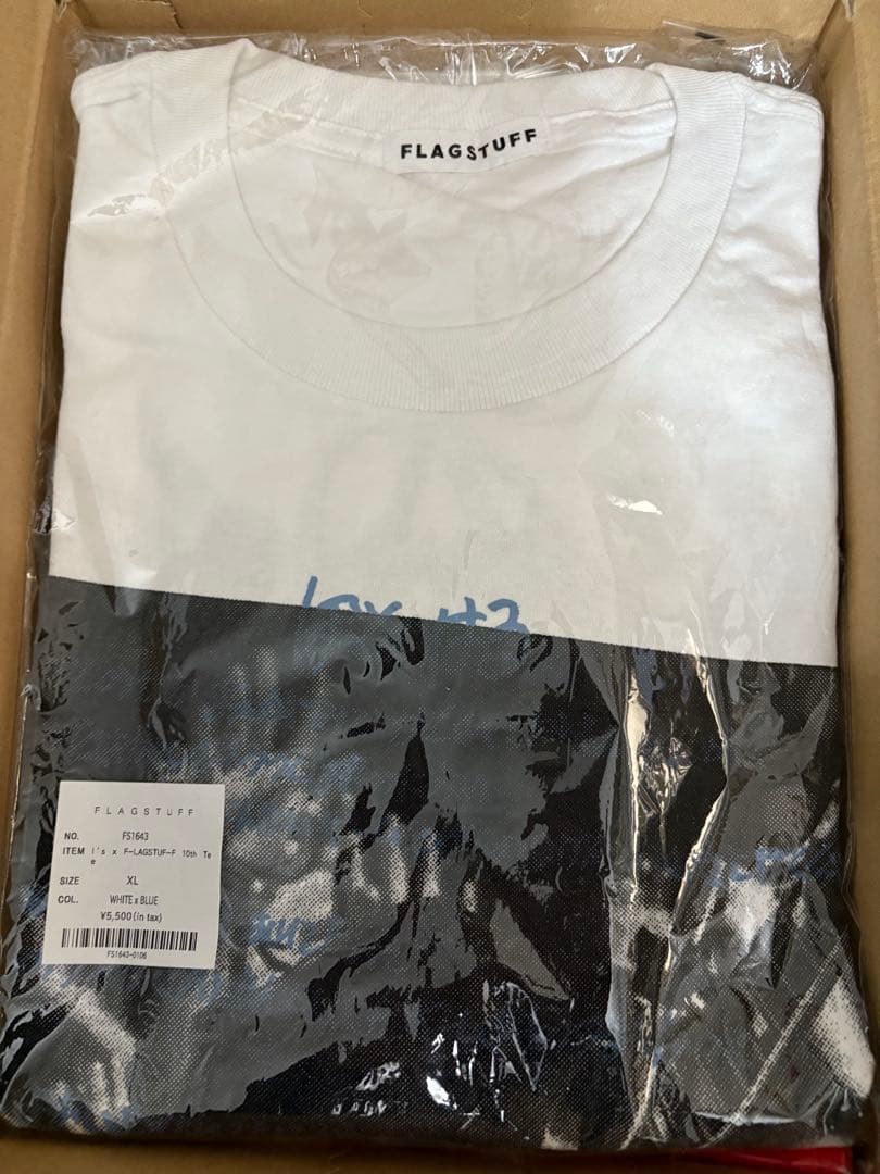 あのちゃんI’sフラグスタフ10th Tシャツ/白×ブルーXL/会場限定