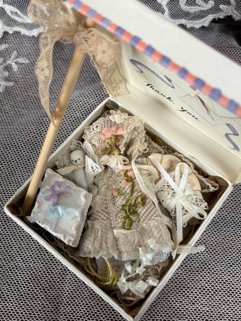 ✨期間限定✨オデット用衣装＆ミニチュア小物セット　ビスクドール　ミニョネット