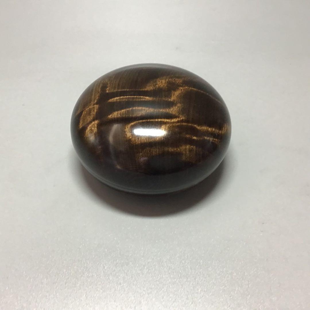 テ*リ様 楓ハードメイプル　縮杢黒漆染め　ミニ食蘢　香合　小物入れ